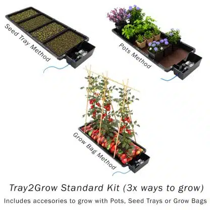 tray2grow standard kit (3x ways to grow)